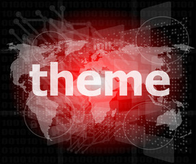 theme word, backgrounds touch screen with transparent buttons