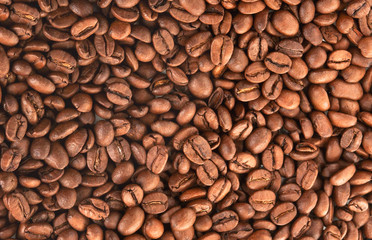 Coffee beans background