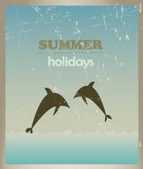 summer holidays card