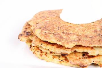 Potato Pancakes with cream