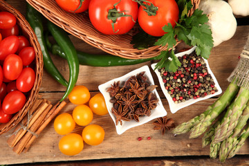 vegetables and seasoning