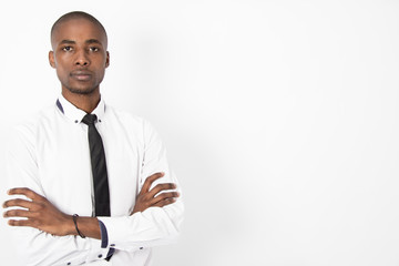 Young Corporate Business Man folding his arms