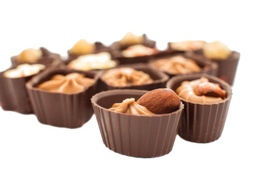 chocolate candy isolated