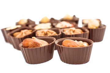 chocolate candy isolated