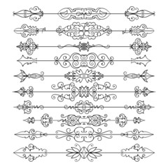 Векторный набор, черный