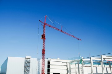 Baukran, Großbaustelle