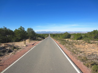 long straight road