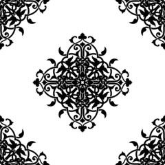 Decorative fractal in arabic or muslim style