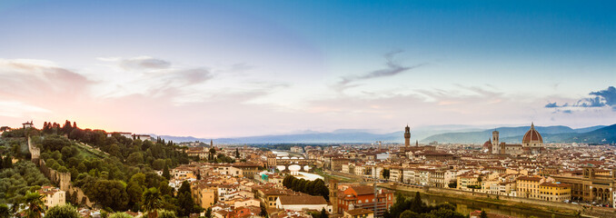 Firenze, Panoramica al Tramonto