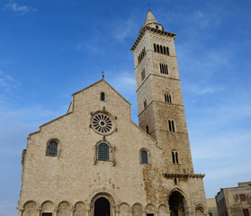 A view of the beautiful Trani cathedral.Puglia,Italy.