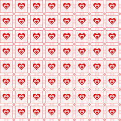 Seamless hearts pattern