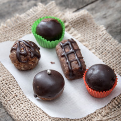 Homemade chocolate brownies