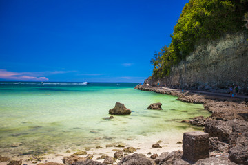Fototapeta na wymiar Exotic stunning sea views on the island of Boracay