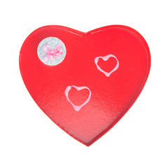 Valentines hearts with gift box