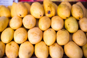 Yellow Mango in the local market on Boracay