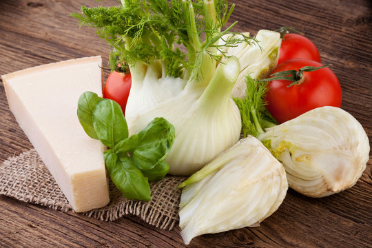 Fennel prepared for cooking