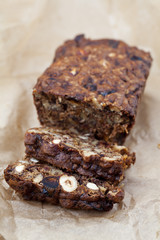 Homemade fruit and nut cake