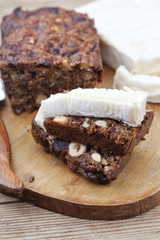 Homemade fruit and nut cake