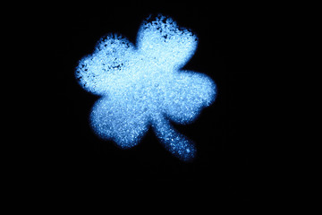 Clover on dark background