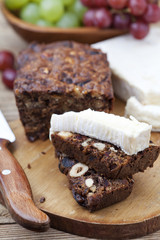 Homemade fruit and nut cake