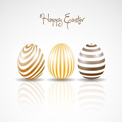 Easter eggs background - Happy easter illustration