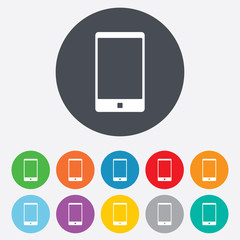 Smartphone sign icon. Support symbol.