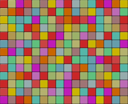 Small tiles mosaic with different colors © triberic