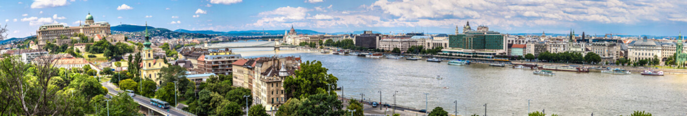 Budapest Royal Palace morning view.