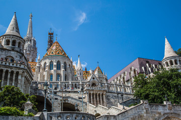 Eurtopa, Hungary, Budapest, Fishermen's Bastion. One of the land