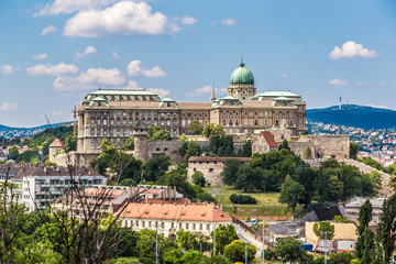 Budapest Royal Palace morning view.