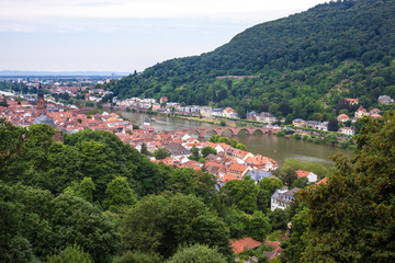 Fototapeta na wymiar Aerial view of Heidelberg