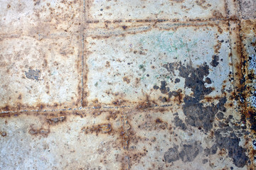 Background of a rust (deck of an old ferry)