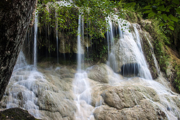 Erawan waterfall in Thailand