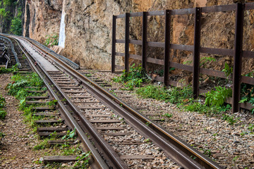 Fototapeta na wymiar View of Burma railway (Death railway), Thailand
