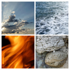 Collage of the four elements