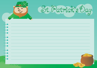 Vector background for St. Patrick's Day