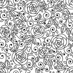 Elegant wedding card with roses