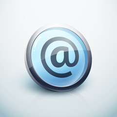 Obraz premium icône bouton internet e-mail