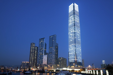 Fototapeta na wymiar Victoria Harbor of Hong Kong