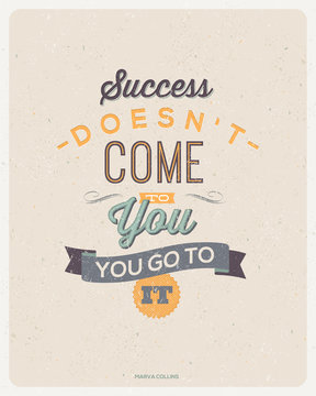 Quotes by Marva Collins. Typographical vector design.