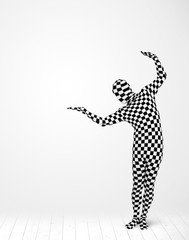Fototapeta premium Anonymous man presenting your product
