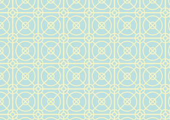 Obraz premium Circle and Square Pattern on Pastel Color