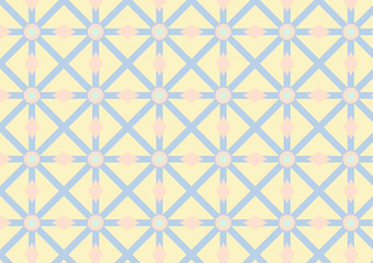 Asterisk, Circle and Triangle Pattern on Pastel Color