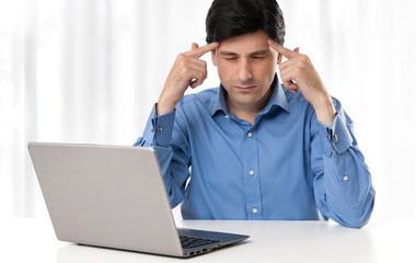 Businessman thinking about something