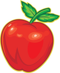 red apple