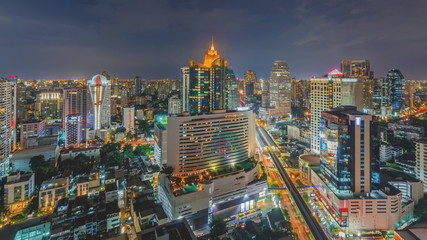Fototapeta na wymiar Modern Commercial City (Bangkok)