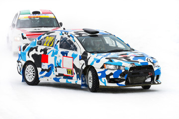 rally race on ice