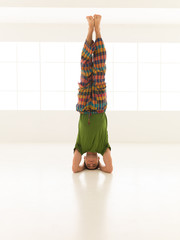 difficult yoga pose front view