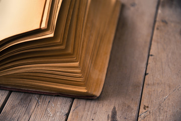 Vintage notebook, close-up