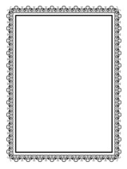 simple black ornamental decorative frame